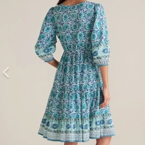 Soft Surroundings Nerissa Printed Boho Dress Size Small - Picture 2 of 7